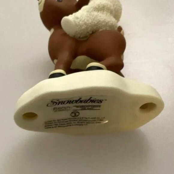 VINTAGE 1992 DEPARTMENT 56 SNOWBABIES "RUDOLPH LIGHTS THE WAY" FIGURINE - Picture 8 of 9